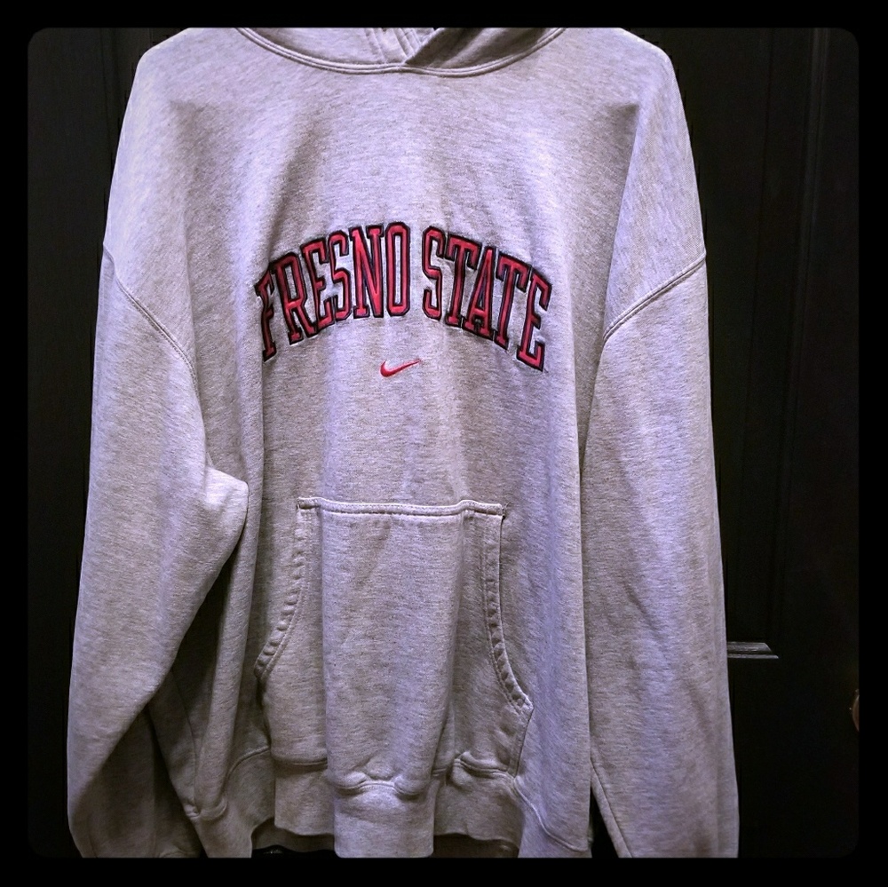 Fresno State Grey hooded Nike sweatshirt 2xl